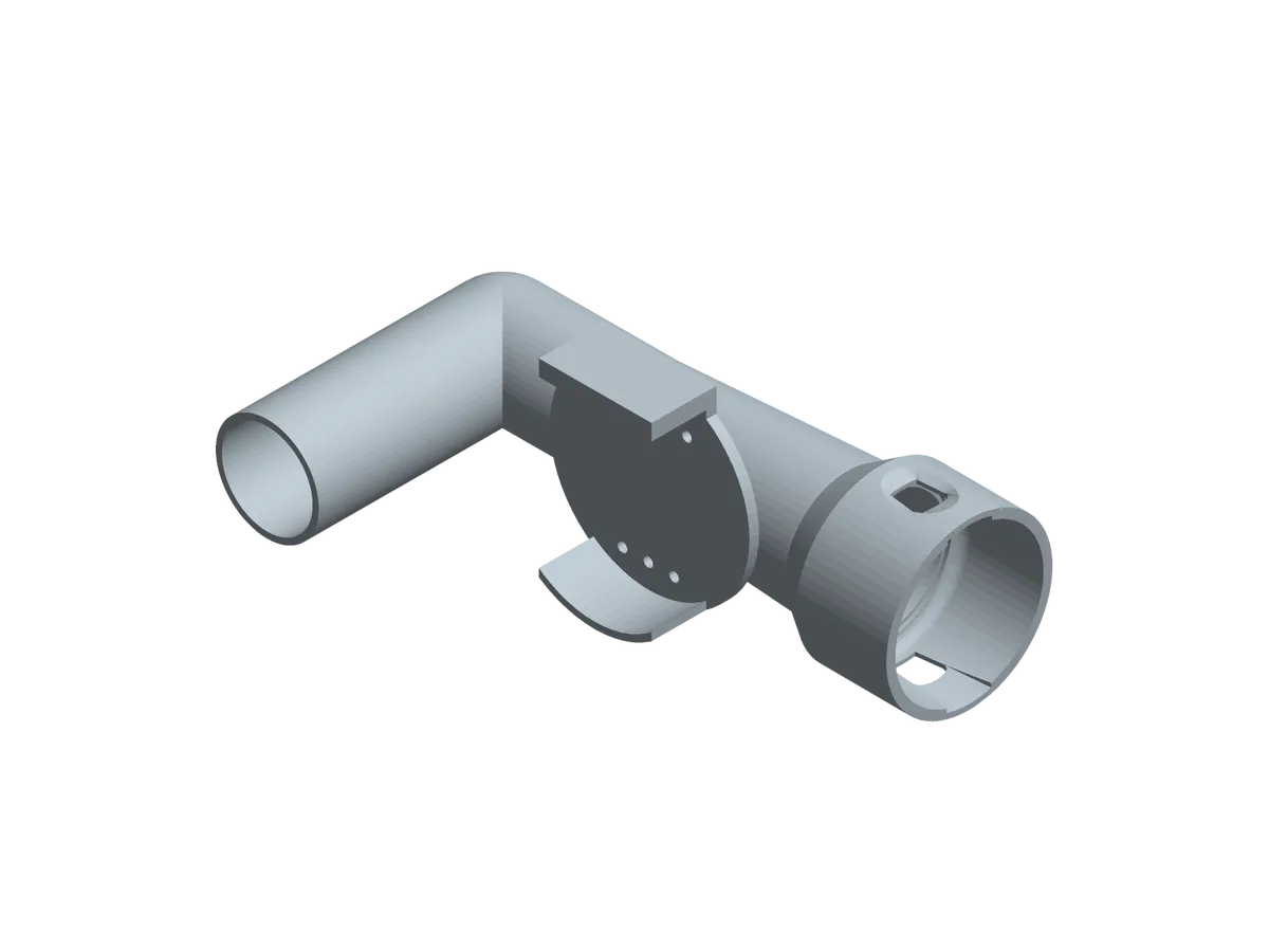 Absaugadapter mit C35, Ansicht 1